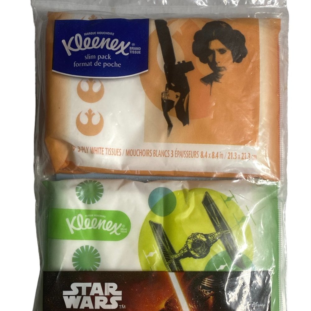 Kleenex Star Wars Princess Leia & Imperial LIE Fighter 2 Pack Slim Pack
